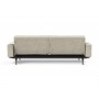 Диван-кровать Splitback с подлокотниками, Styletto темный, ткань 357