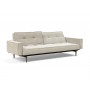 Диван-кровать Splitback с подлокотниками, Styletto темный, ткань 357