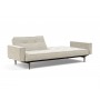 Диван-кровать Splitback с подлокотниками, Styletto темный, ткань 357