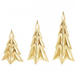 Рождественская елка маленькая, позолоченная