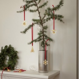 Новогодние украшения Georg Jensen 3 шт, позолоченные
