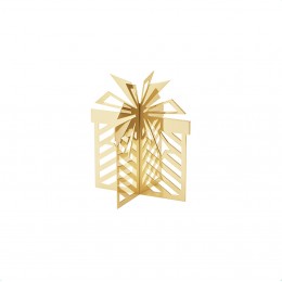 Рождественское настольное украшение, маленькое, позолоченное