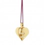 Украшение в форме сердца, позолоченное