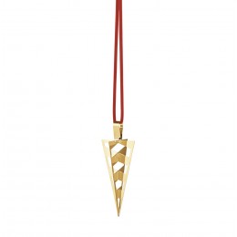 Рождественское украшение Корнет, позолоченный