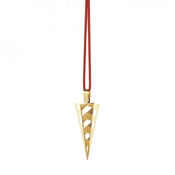 Рождественское украшение Корнет, позолоченный