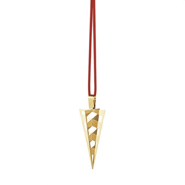 Рождественское украшение Корнет, позолоченный