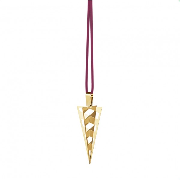 Рождественское украшение Корнет, позолоченный