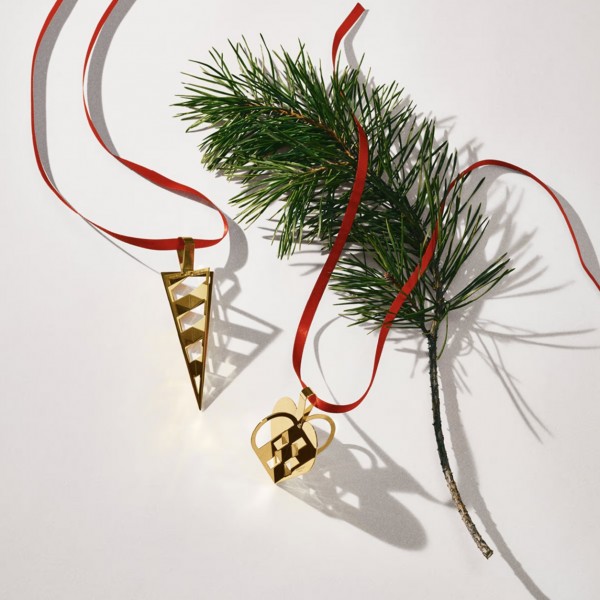 Рождественское украшение Корнет, позолоченный