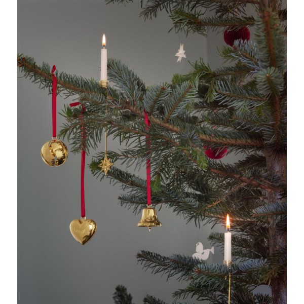 Рождественский колокольчик 2025, позолоченный