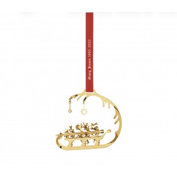 Рождественское украшение Сани, позолоченные