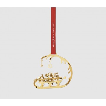 Рождественское украшение Сани, позолоченные
