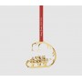 Рождественское украшение Сани, позолоченные