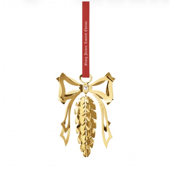 Рождественское украшение Шишка, позолоченный