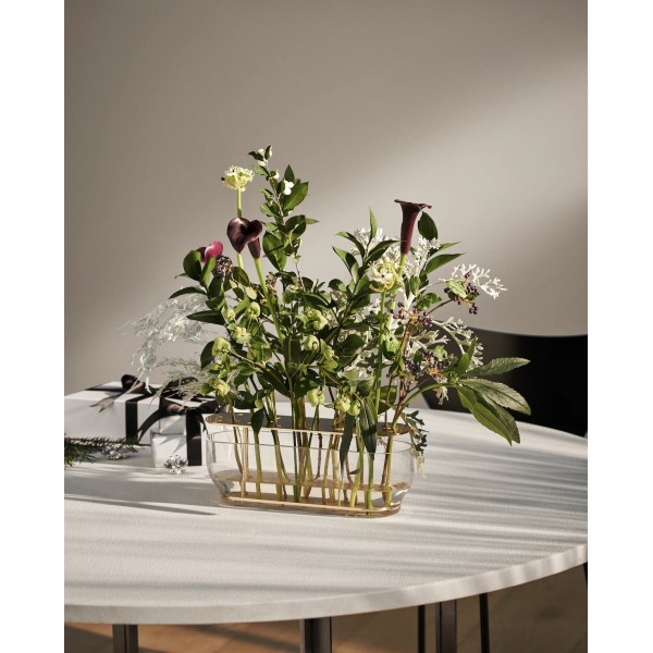 Ваза Ikebana широкая, латунь Ваза Ikebana широкая, латунь