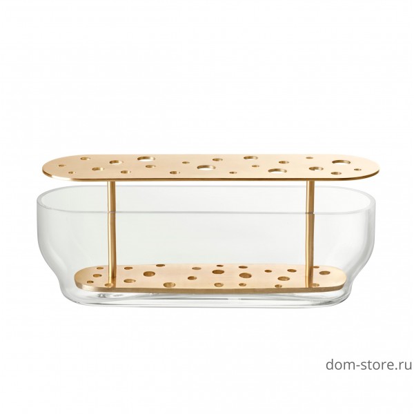 Ваза Ikebana широкая, латунь Ваза Ikebana широкая, латунь