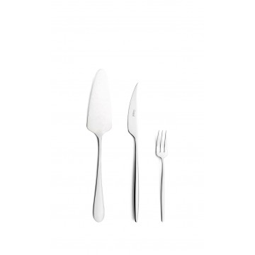 Набор приборов для десерта Solo, зеркальный