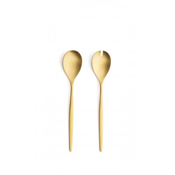 Приборы для салата Solo Gold, матовые