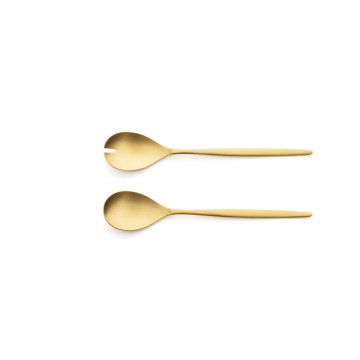 Приборы для салата Solo Gold, матовые