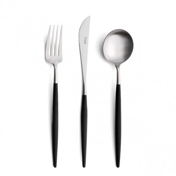 Набор столовых приборов Goa 130 пред. на 12 персон, чёрный
