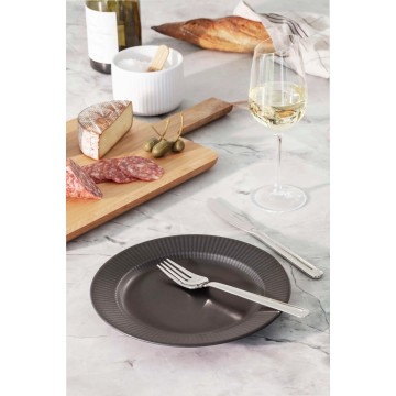 Набор обеденных тарелок Legio Nova D22 см 4 шт., черные