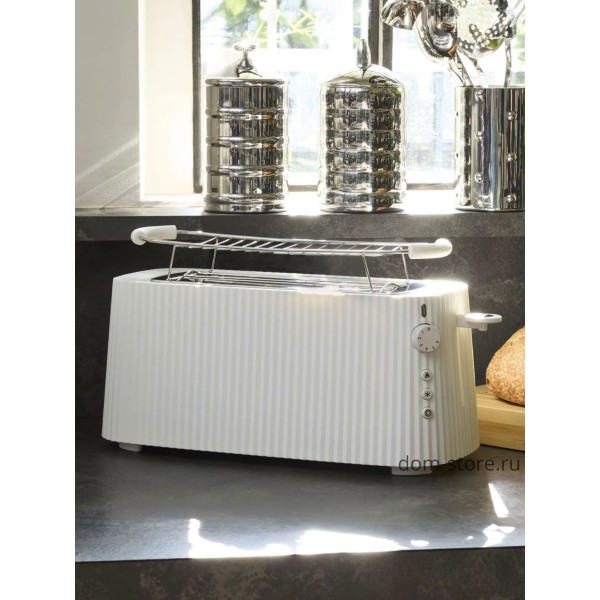 Тостер Plisse с двумя отделениями, белый