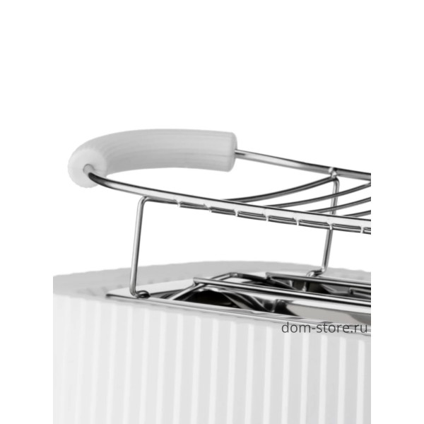 Тостер Plisse с двумя отделениями, белый