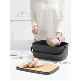 Хлебница Nic, темно-серая (Dark-Grey)