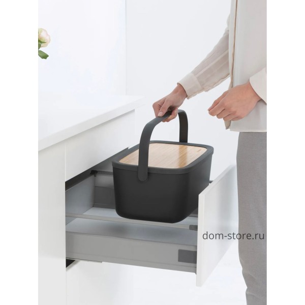 Хлебница Nic, темно-серая (Dark-Grey)