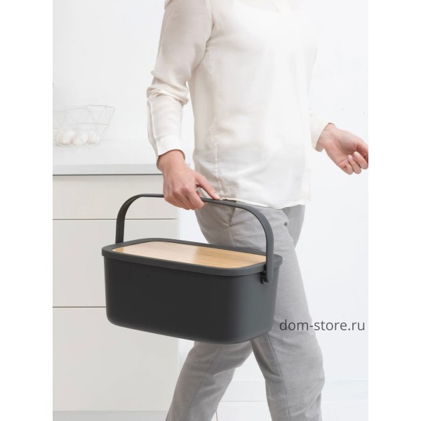 Хлебница Nic, темно-серая (Dark-Grey)