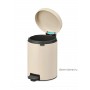 Мусорный бак с педалью New Icon 5 л бежевый