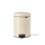 Мусорный бак с педалью New Icon 5 л бежевый
