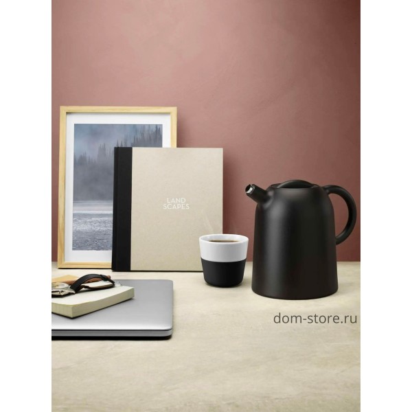 Чашки Lungo 230 мл 2 шт, чёрные