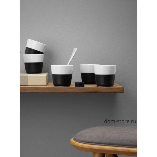 Чашки Lungo 230 мл 2 шт, чёрные