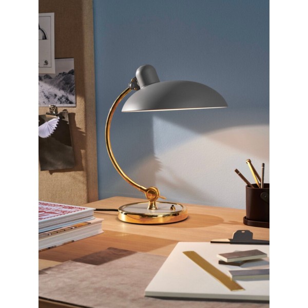 Настольная лампа Kaiser Idell 6631-T Luxus, латунь, матовая серая