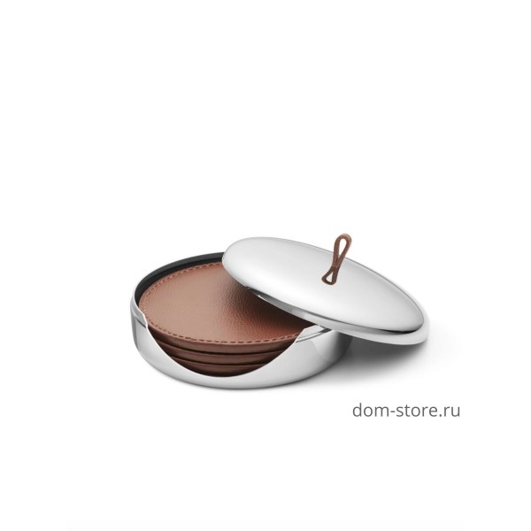 Набор кожаных подставок под бокалы Sky 4 шт. Набор кожаных подставок под бокалы Sky 4 шт.