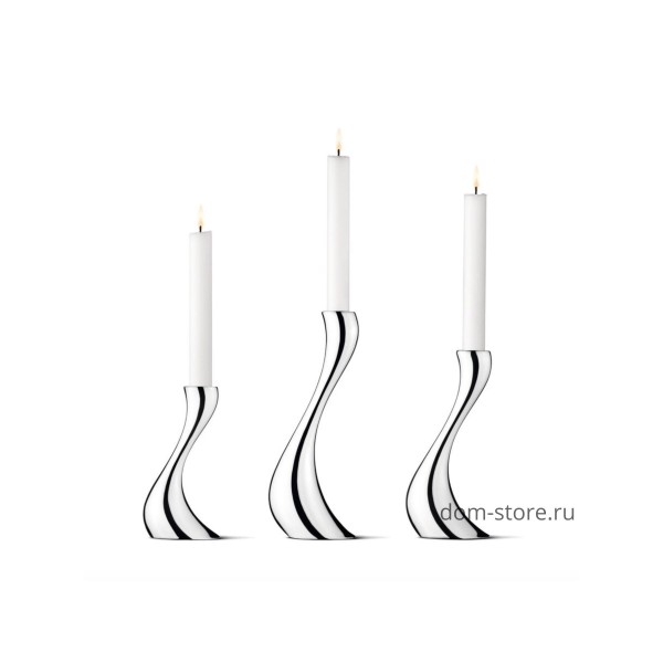 Набор настольных подсвечников Cobra маленький, средний и большой Набор настольных подсвечников Cobra маленький, средний и большой