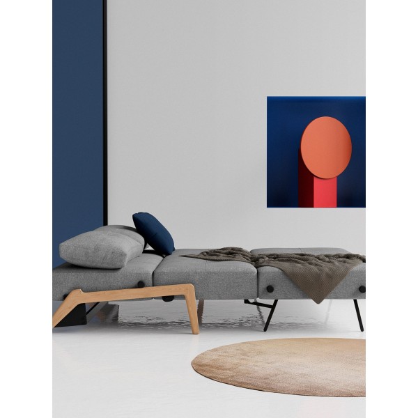 Диван-кровать Cubed 160 ножки дубовые, ткань 565