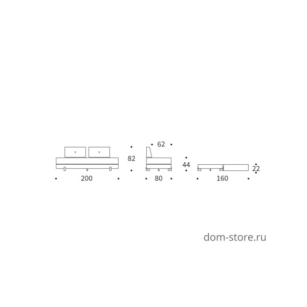 Диван-кровать Sigmund ножки дуб, ткань 411