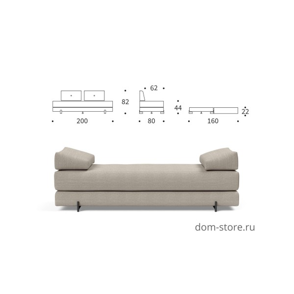 Диван-кровать Sigmund ножки Indu, ткань 579