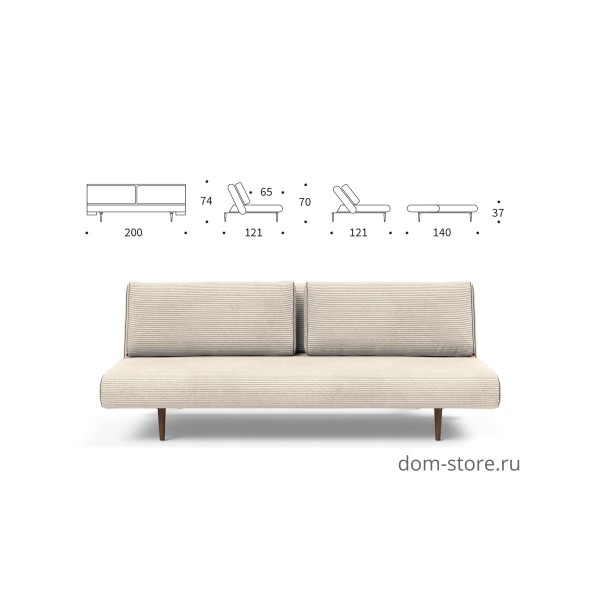 Диван-кровать Unfurl Lounger, ткань 594