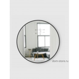 Зеркало Hub Ø61, настенное, черное