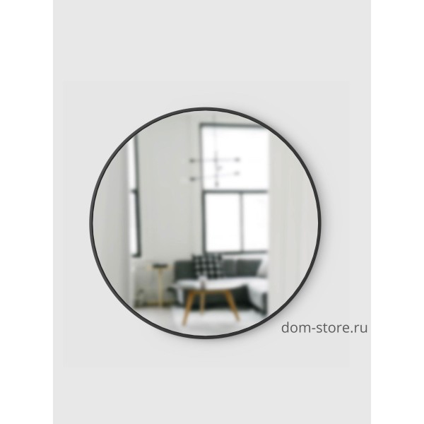 Зеркало Hub Ø61, настенное, черное