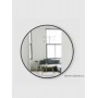 Зеркало Hub Ø61, настенное, черное