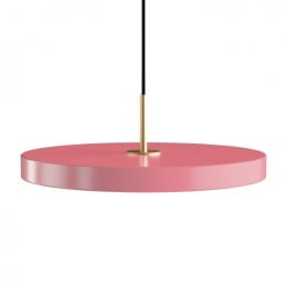 Подвесной светильник Asteria Ø43х14 см латунь, светло-розовый