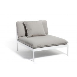 Кресло Skargaarden Bonan, светло-серый, светло-серый алюминий