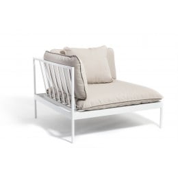 Кресло угловое Skargaarden Bonan, пепельный, светло-серый алюминий