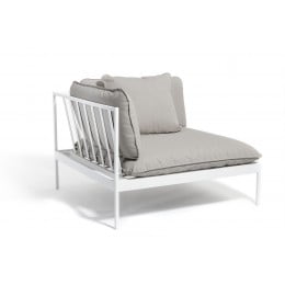 Кресло угловое Skargaarden Bonan, светло-серый, светло-серый алюминий