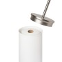 Держатель-органайзер для туалетной бумаги Potaloo белый-никель
