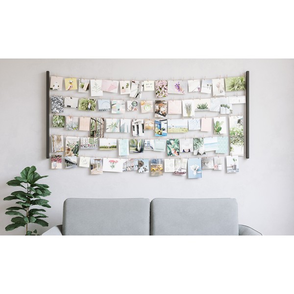 Панно с зажимами для 80 фотографий Hangit черное