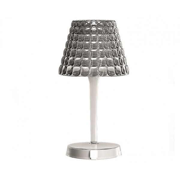 Настольный беспроводной светильник Tiffany серый